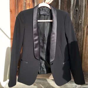 Zara blazer and pants with satin detail